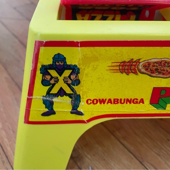 TMNT Cowabunga Pizza Toss Tic Tac Toe 1991 Ramco Very Rare Complete Original Box - Picture 9 of 16